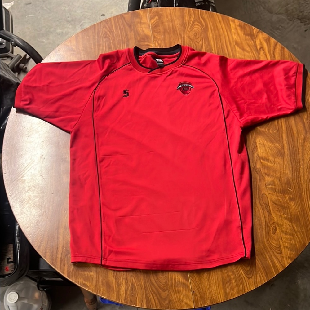 Red Sports T-Shirt with Logo